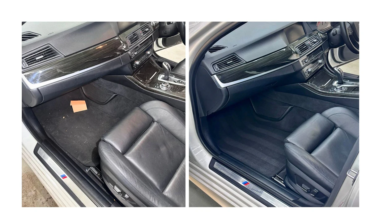 Before and After Detailing Service